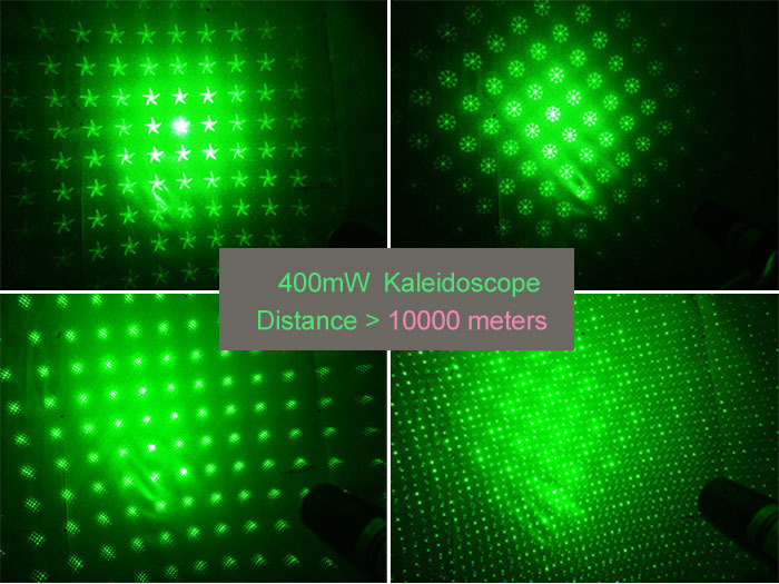 Powerful Brand New 400mw Green Laser Pointer with Kaleidoscope